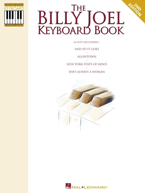 Upplýsingar um The Billy Joel Keyboard Book (Songbook) eftir Billy Joel - Biðlisti